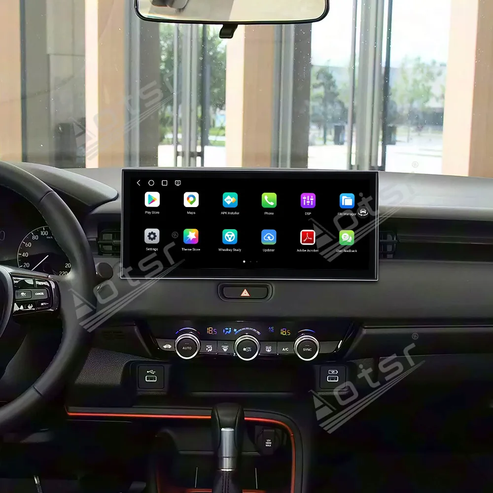 

Автомобильный радиоприемник с экраном 15,8 дюйма для Honda XR-V Vezel 2023-2025, автомобильный мультимедийный видеоплеер, GPS-навигация, Carplay Unit DSP Anndroid 15