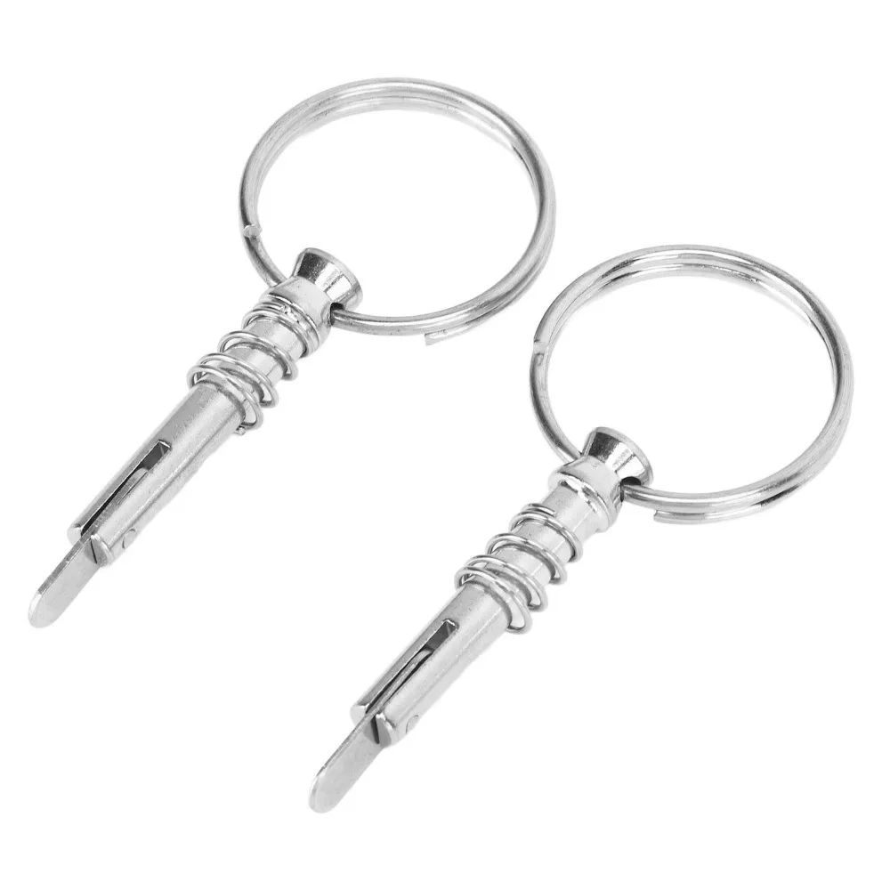 2PCS Reliable 316 Stainless Steel Quick Release Pin Corrosion Resistant Marine Hardware Pin Boat Pin for Ship Building