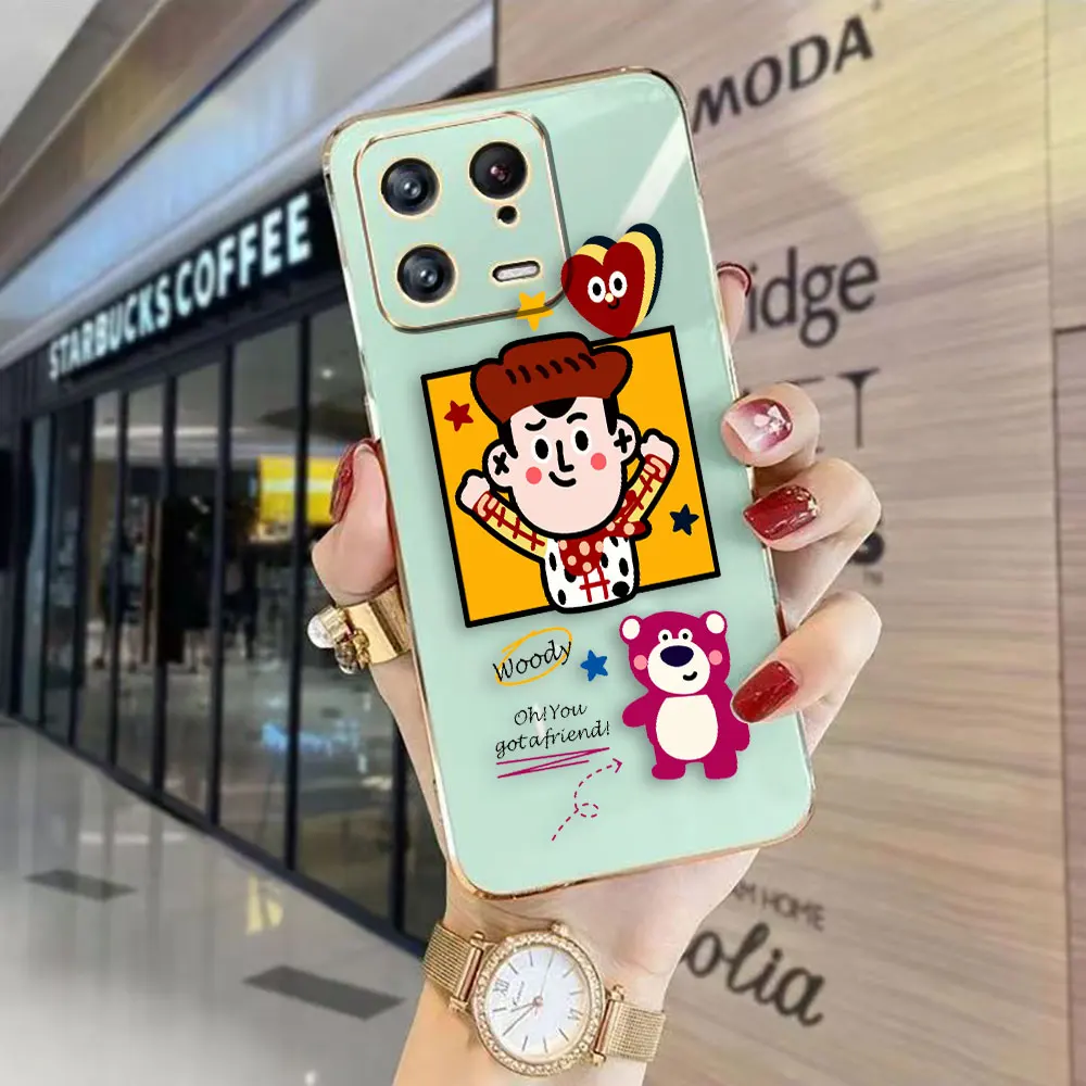 Cover Smooth E-TPU Phone Case For Xiaomi 8 9 10 10T 11 11T 12 12T 13 13T LITE PRO 4G 5G Case Shell Funda Funny Toy Story Couple