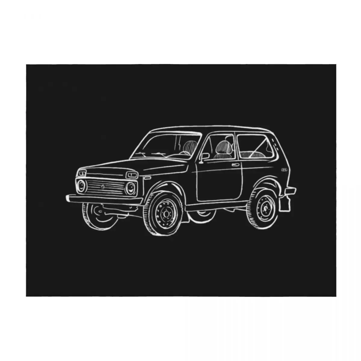 

Lada Niva Throw Blanket for sofa Thins Retros Heavy Blankets