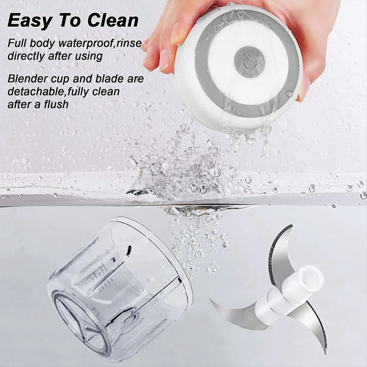 [POPULAR]250ML Mini USB Electric Meat Grinder Garlic Chopper Rechargeable Crusher Food Processor Pink
