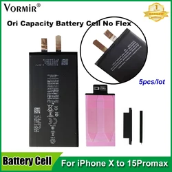 5pcs Vormir Rechargeable Battery Cell No Flex for iPhone 15Max 14 13 12 11 XS XR X Replacement Non-Genuine Message Repair Parts