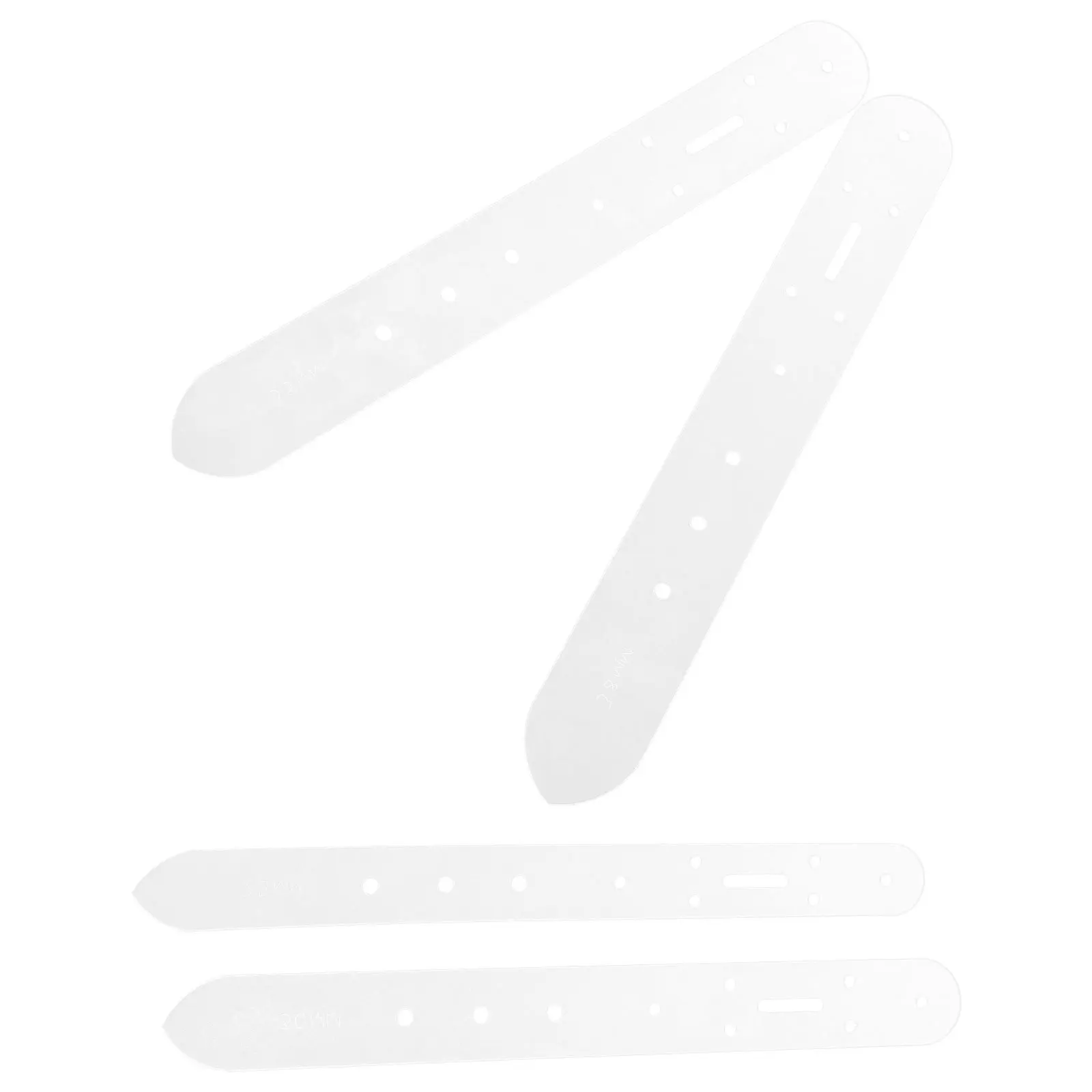 

4Pcs Belt Punching Positioning Stencil Craft Tools Belt Hole Punch Template for Craft Hole Punch Stencil
