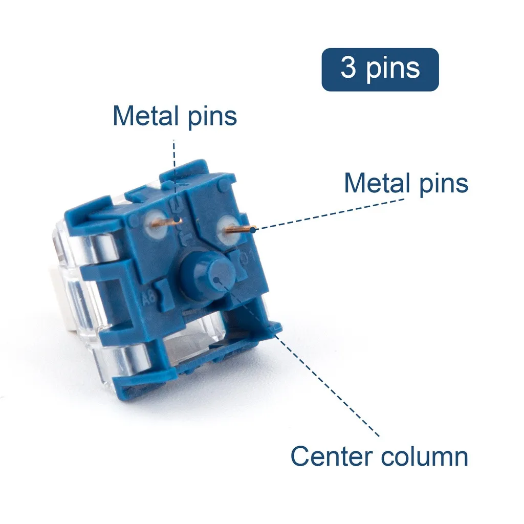 Imagem -06 - Ttc-prata Interruptor de Teclado Mecânico Velocidade v1 v2 Linear 45g 3pins Rgb Smd Lubed Prevenir Acidente Clicar Mola Dupla