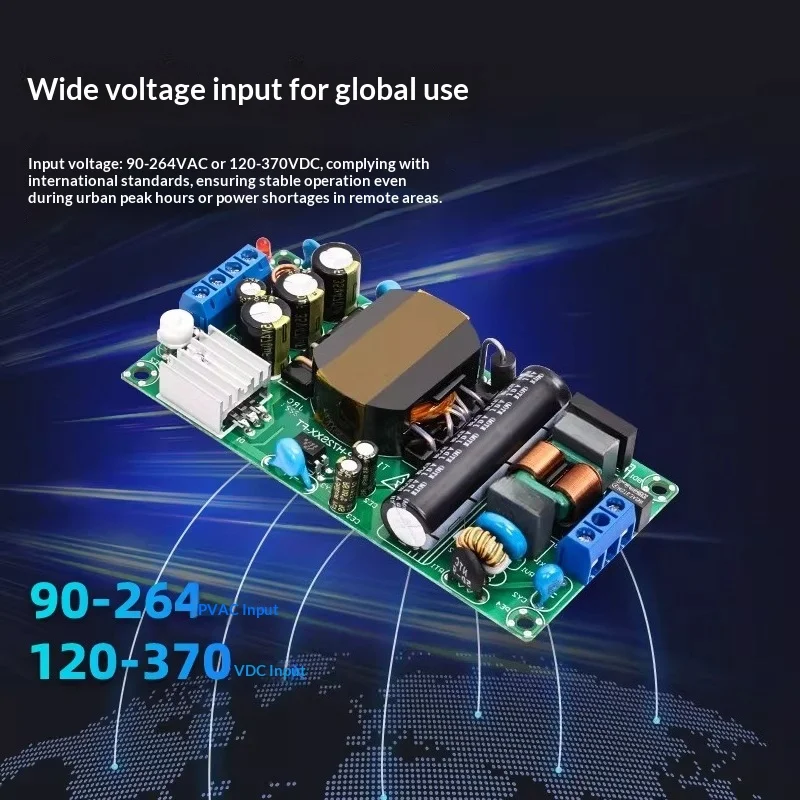 12V6A/24V3A Switching Power Supply Board, Slim Industrial Grade for AC-DC Isolated Step-Down Module 220V to 72W