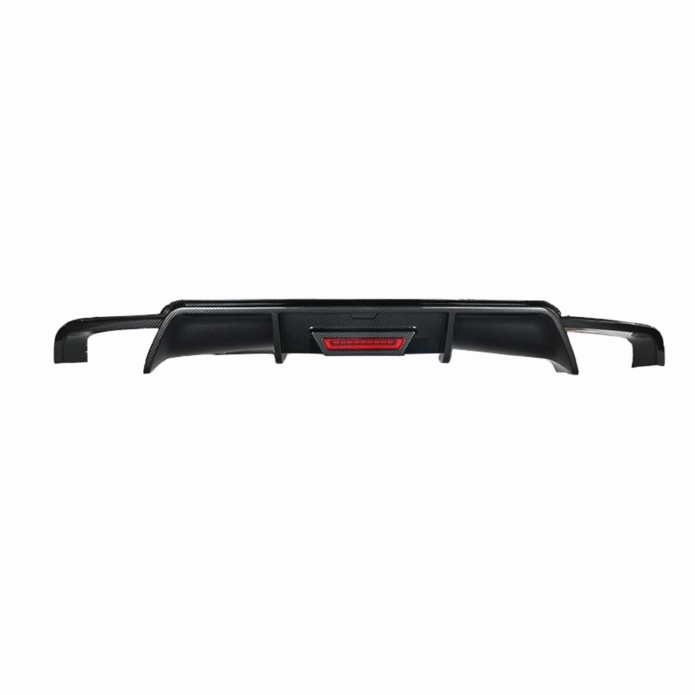 For Toyota Camry 8th Sport SE XSE 2018-2023 Rear Bumper Diffuser Lip Gloss Black/Carbon Fiber Look Boot Splitter Spoiler Plate