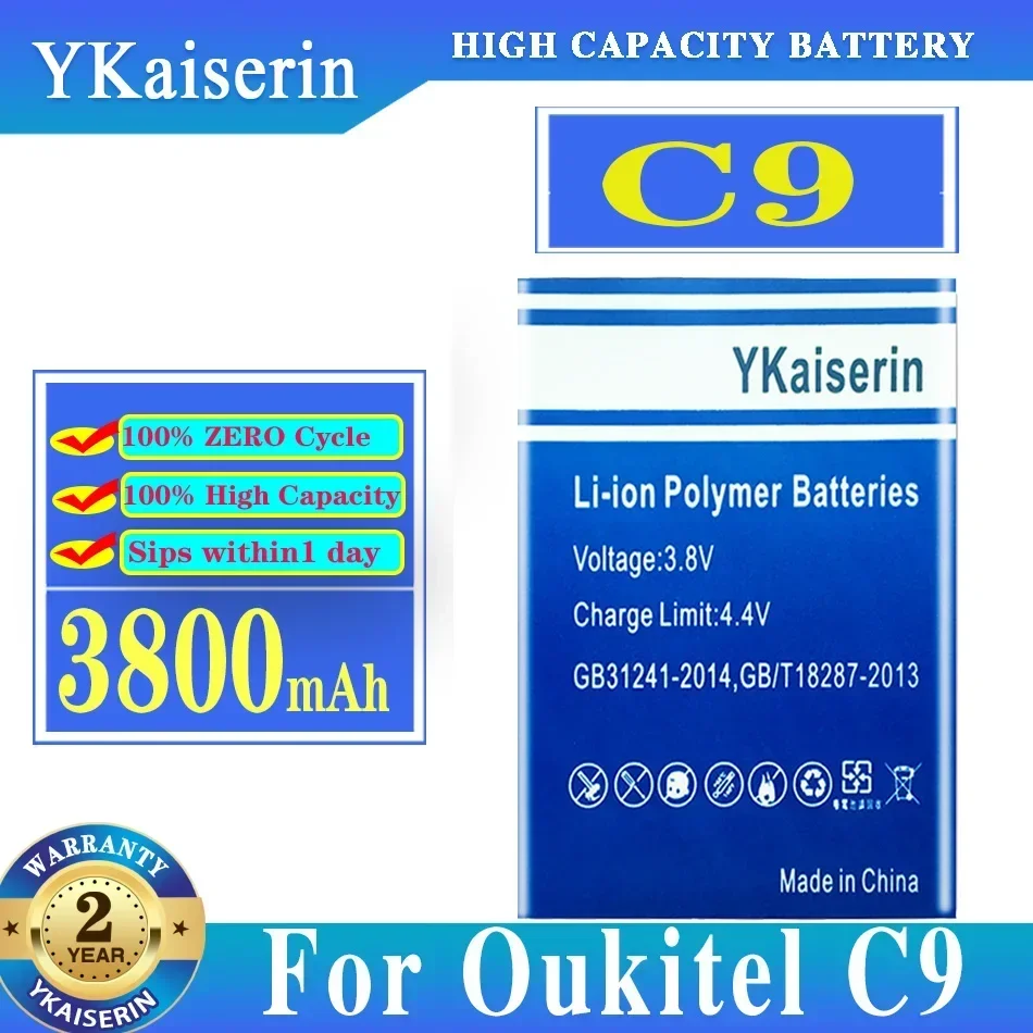 

3800mAh For Oukitel C9 High Performance Mobile Phone Battery Fast Charging