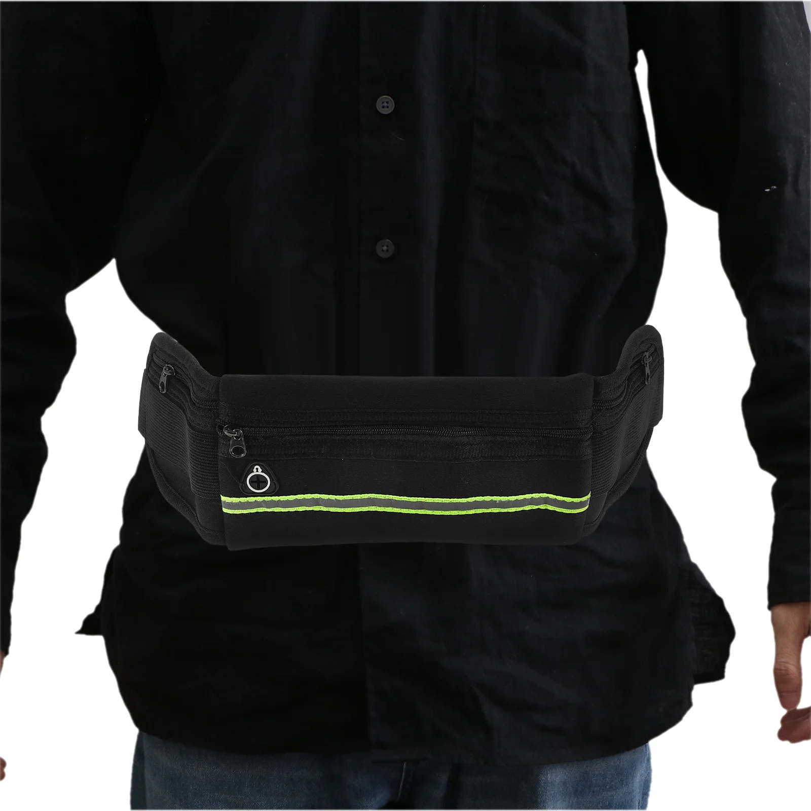 حزام ركض للياقة البدنية مقاوم للماء من النيوبرين مع جيب للهاتف مضاد للسرقة للمشي لمسافات طويلة والركض وركوب الدراجات وحزام الجري للياقة البدنية #5