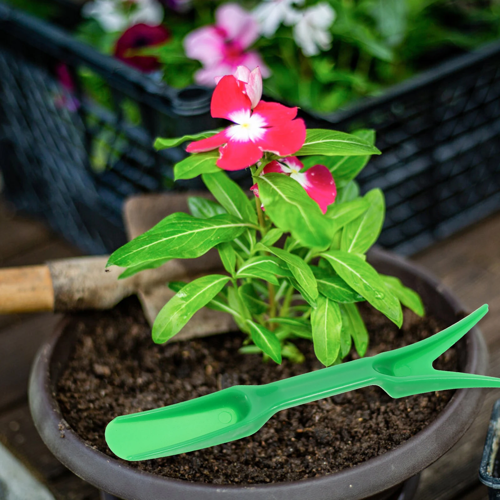 

Garden Tool Set Seed Sowing Small Dispenser Manual Planter Green Spreader Plastic Material Distance Gardening