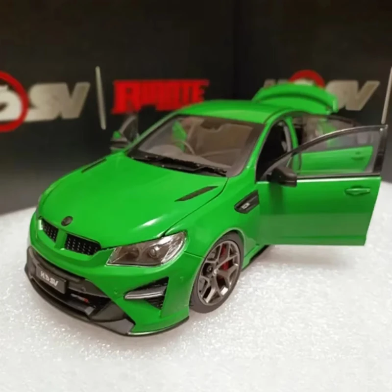 Diecast Alloy 1:18 Scale Holden HSV GTSR HERON Green Simulation Sedan Model Collection Display Ornament Toy Gift-No certificate