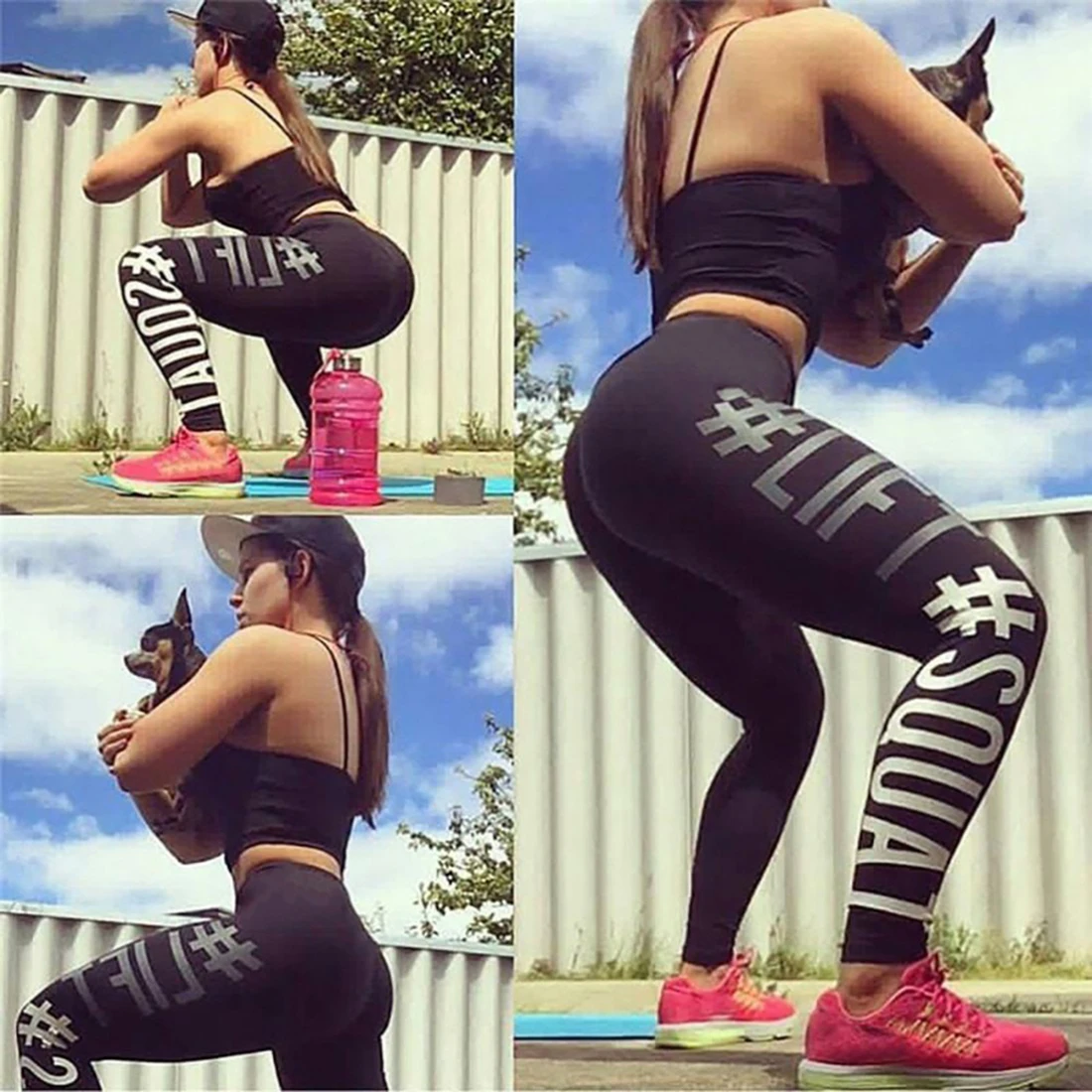 New Tightening Leggings Women Leggins Female Elastic Pant Capri Women Fitness Leggings Letters Print Slim Trouser