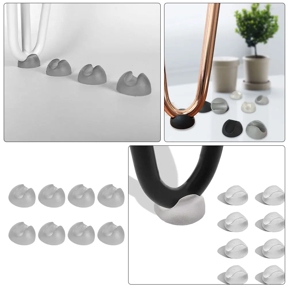 

8 Pcs Silicone Anti Foot Pads for Table Chair Legs Furniture Protectors Floor Resistant Covers Home Office Restaurant Use