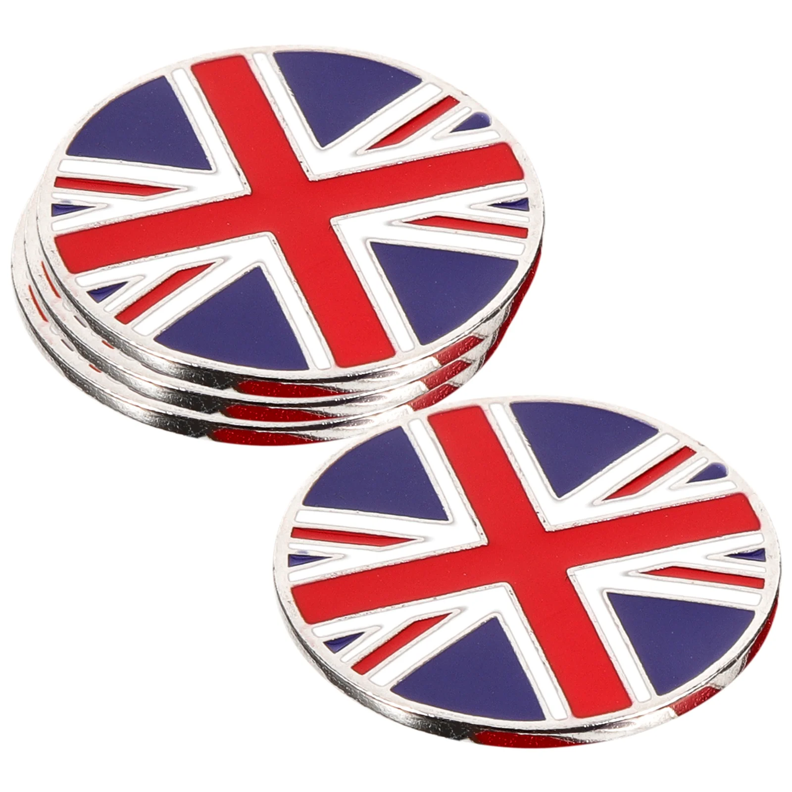 

4pcs Golf Marker Zinc Alloy Hat Clip Detachable Ball Markers for Green Golfer Gifts Accessories Decorative Metal Golf Training