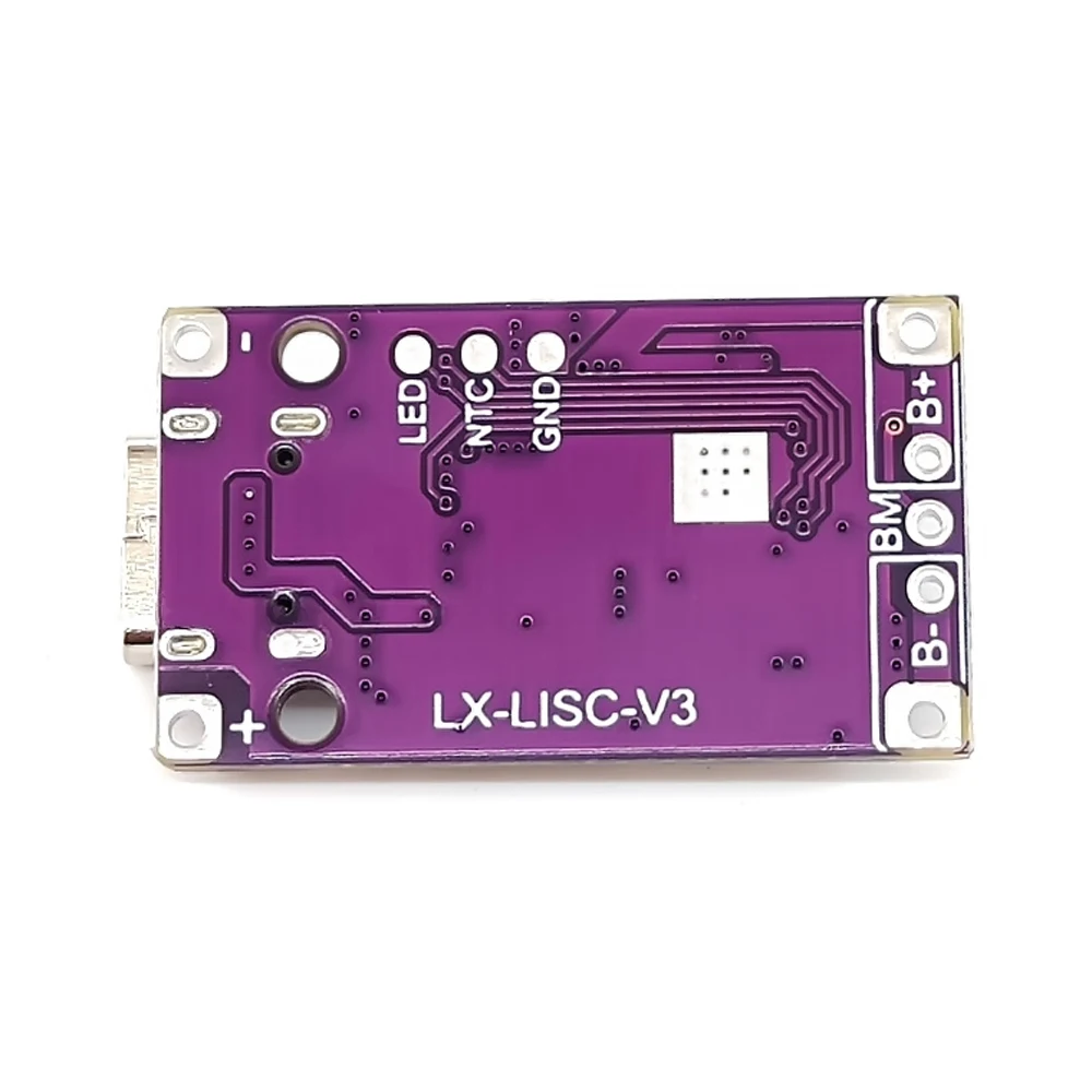 Type-C USB 2-3S BMS 15W 3.7V Lithium Battery Charging Boost Module With Balanced Support QC Fast Charge With Indicator