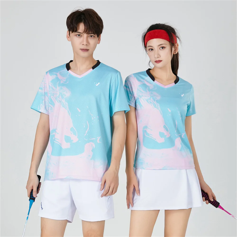 

New Badminton Suit Men's And Women's Summer Short Sleeved Shorts And Pants Skirt Sports Training