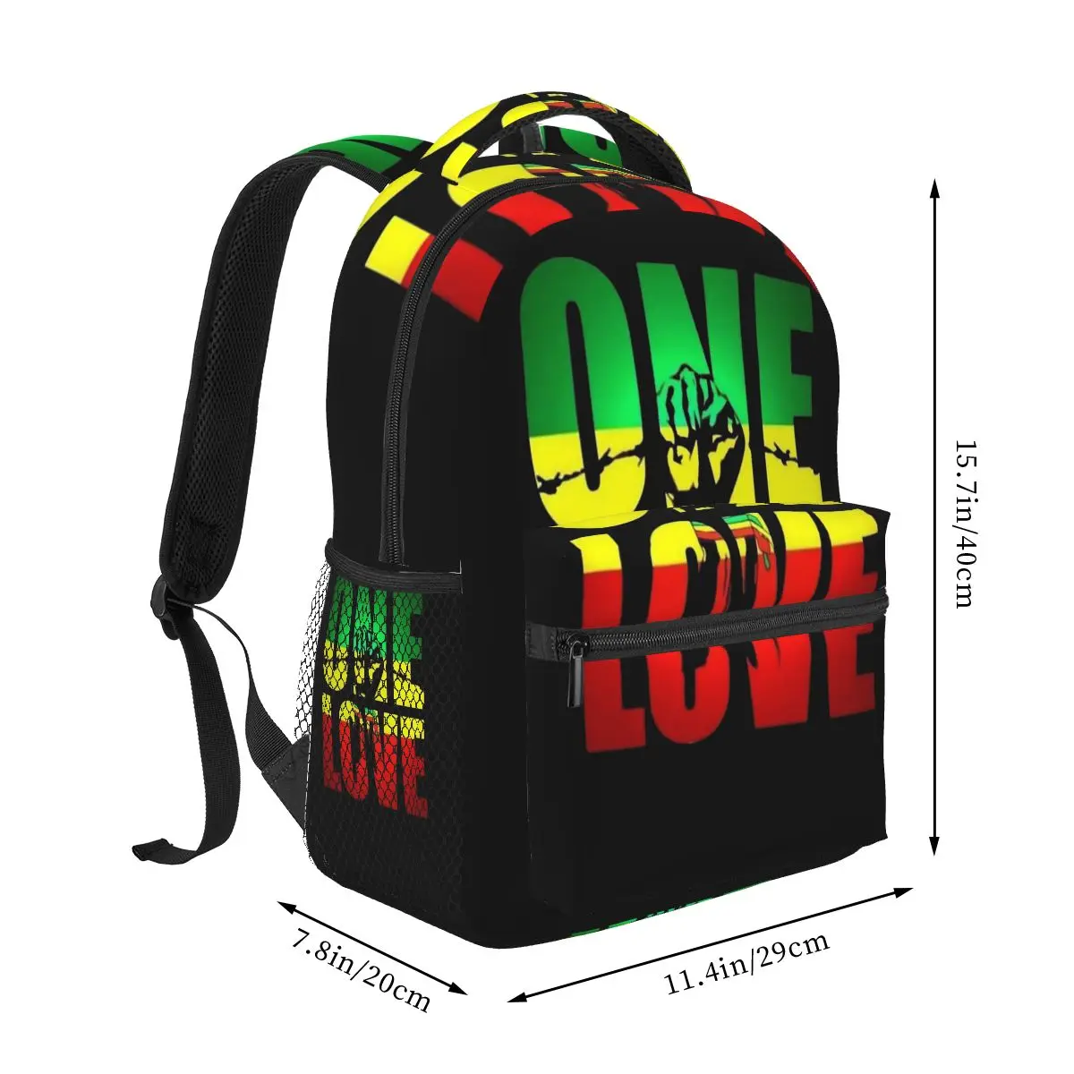 Harajuku Vintage Style Arts Bob Marley One Love Backpacks Boys Girls Bookbag Students School Bags Laptop Rucksack Shoulder Bag