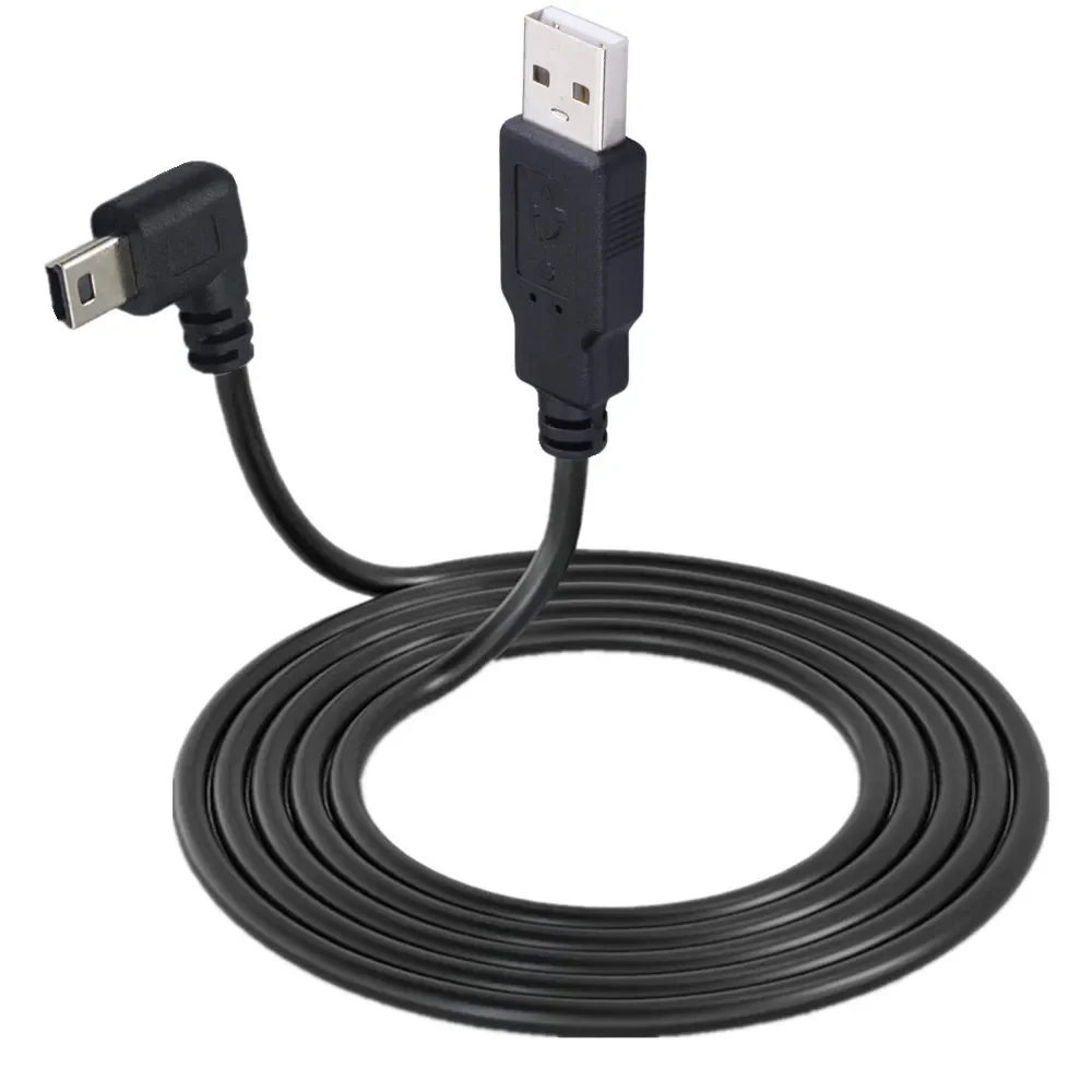Mini-USB-UP-Down-Kabel links rechts abgewinkelt 90 Grad USB 2.0 auf Mini-USB 5-Pin-Kabel für Kamera MP4 Tablet 0,25 m 0,5 m 1,5 m