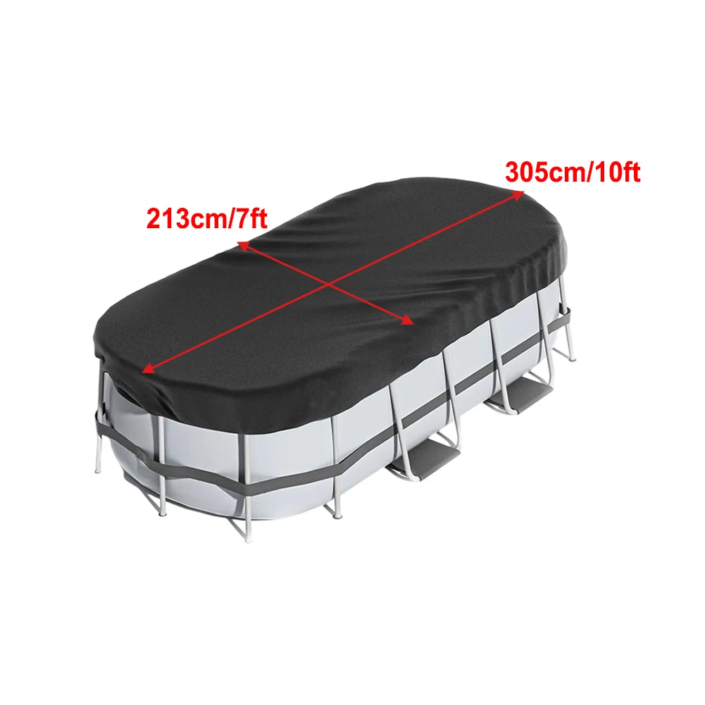 For Pool Maintenance 8*14ft Above Ground Pool Cover Spa Support Enhanced Stability Water Evaporation Reduction