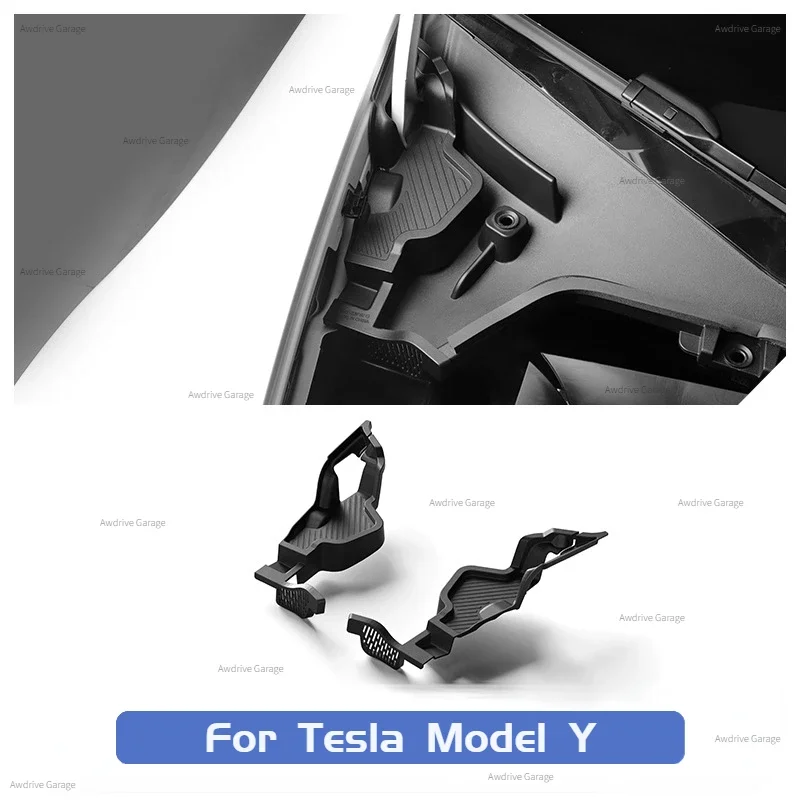 For Tesla Model Y Front Hood Water Channel Anti Blocking Net Cover Integrated Filter Modely Debris Filter Accessories 2021-2024