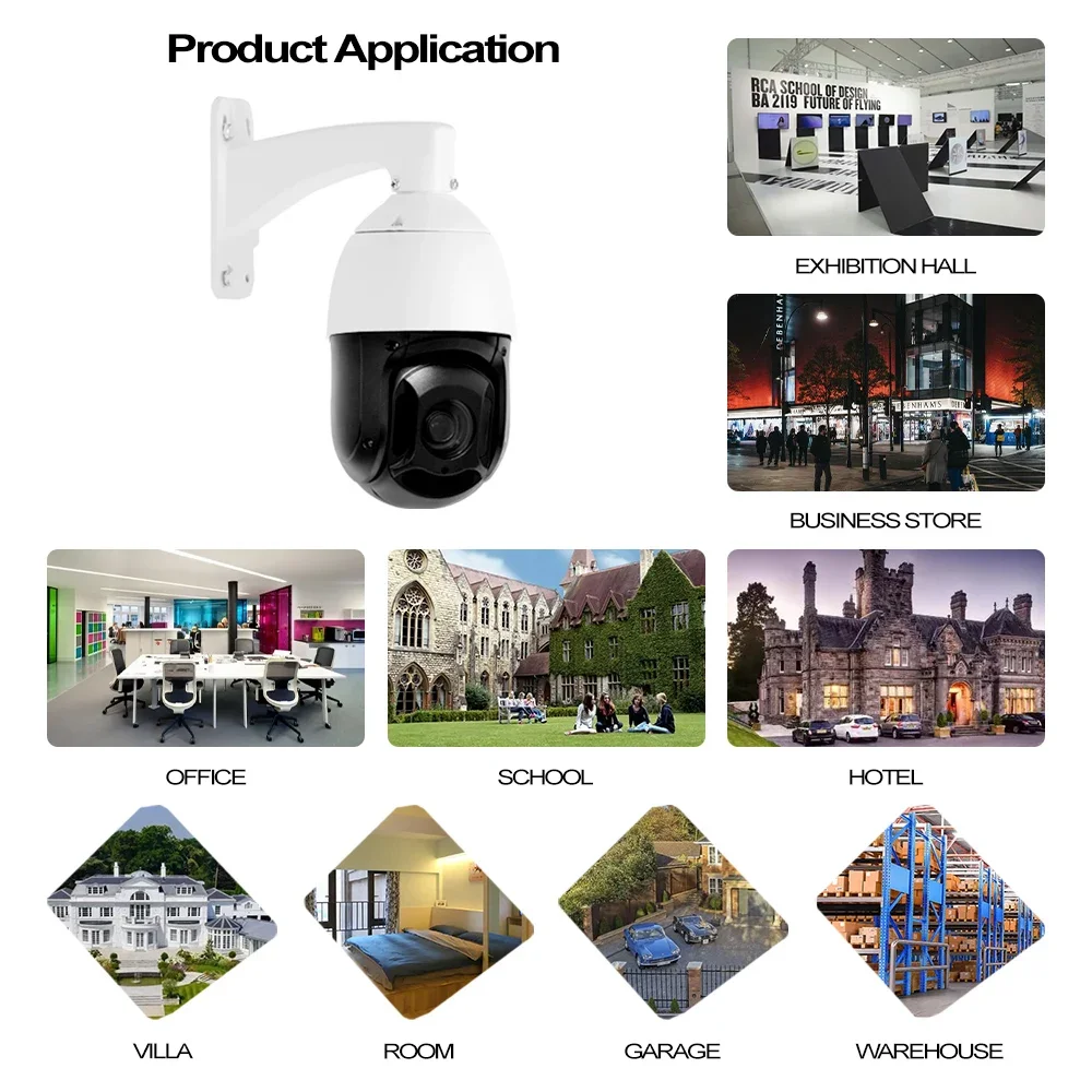 

IP66 Outdoor Waterproof Video Surveillance Security Camera IR Night Vision Network High Speed Dome IP PTZ Camera