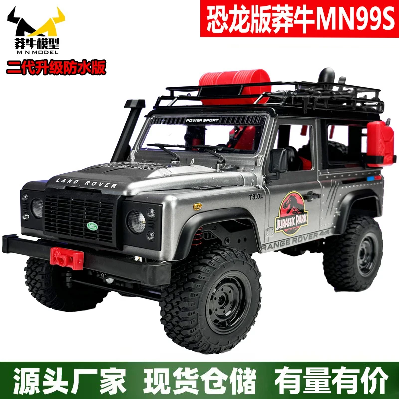 Jurassic Dinosaur Edition MN MODELO 99S Carro de controle remoto em escala completa Modelo RC Veículo off road 4WD Carro de brinquedo de escalada Presente para menino