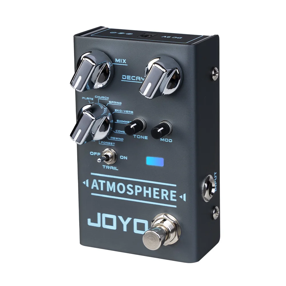 Гитарная педаль JOYO R-14, 9 цифровых типов реверберации с модуляцией и функцией слежения для эффектов электрогитары