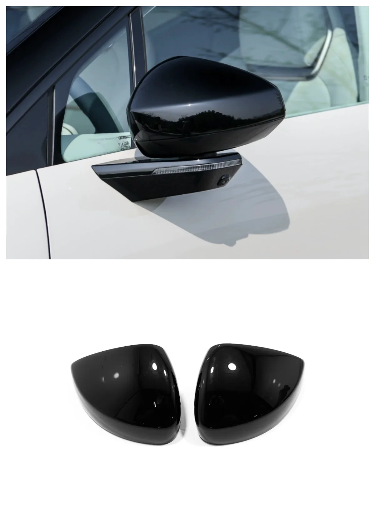 

Suitable for 2023 Geely ZEEKR X rearview mirror cover panel decorative frame 2-piece set