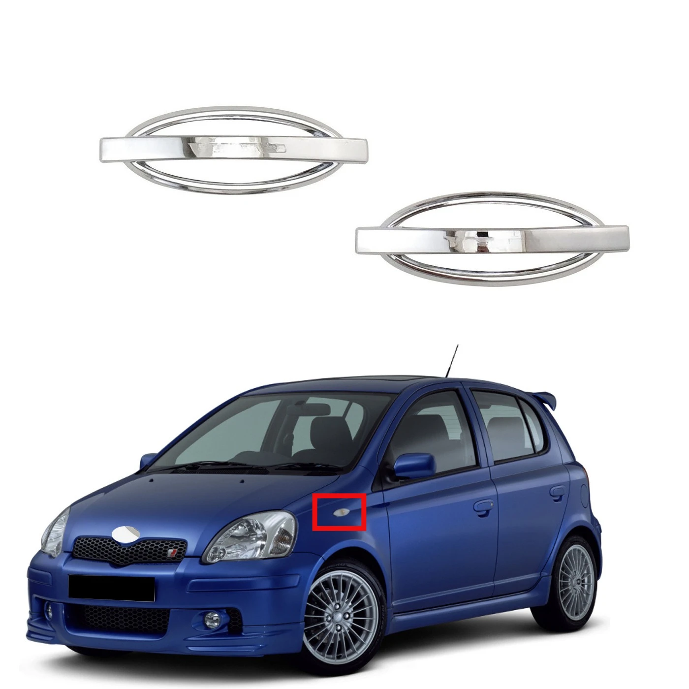 

Автомобильный боковой указатель поворота, аксессуары для стайлинга для Toyota Yaris VITZ 1996, 1997, 1998, 1999, 2000,