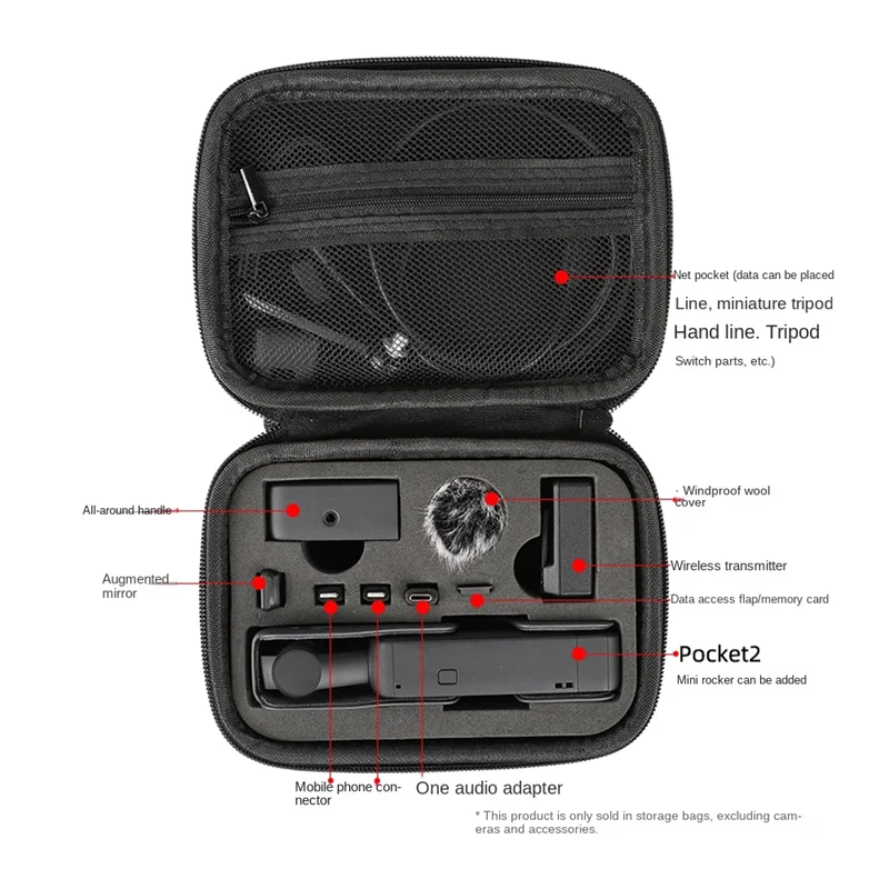 Portable Storage Case Box Travel Protection Bag Mini Carrying Bag for Osmo Pocket 2 Handheld Gimbal