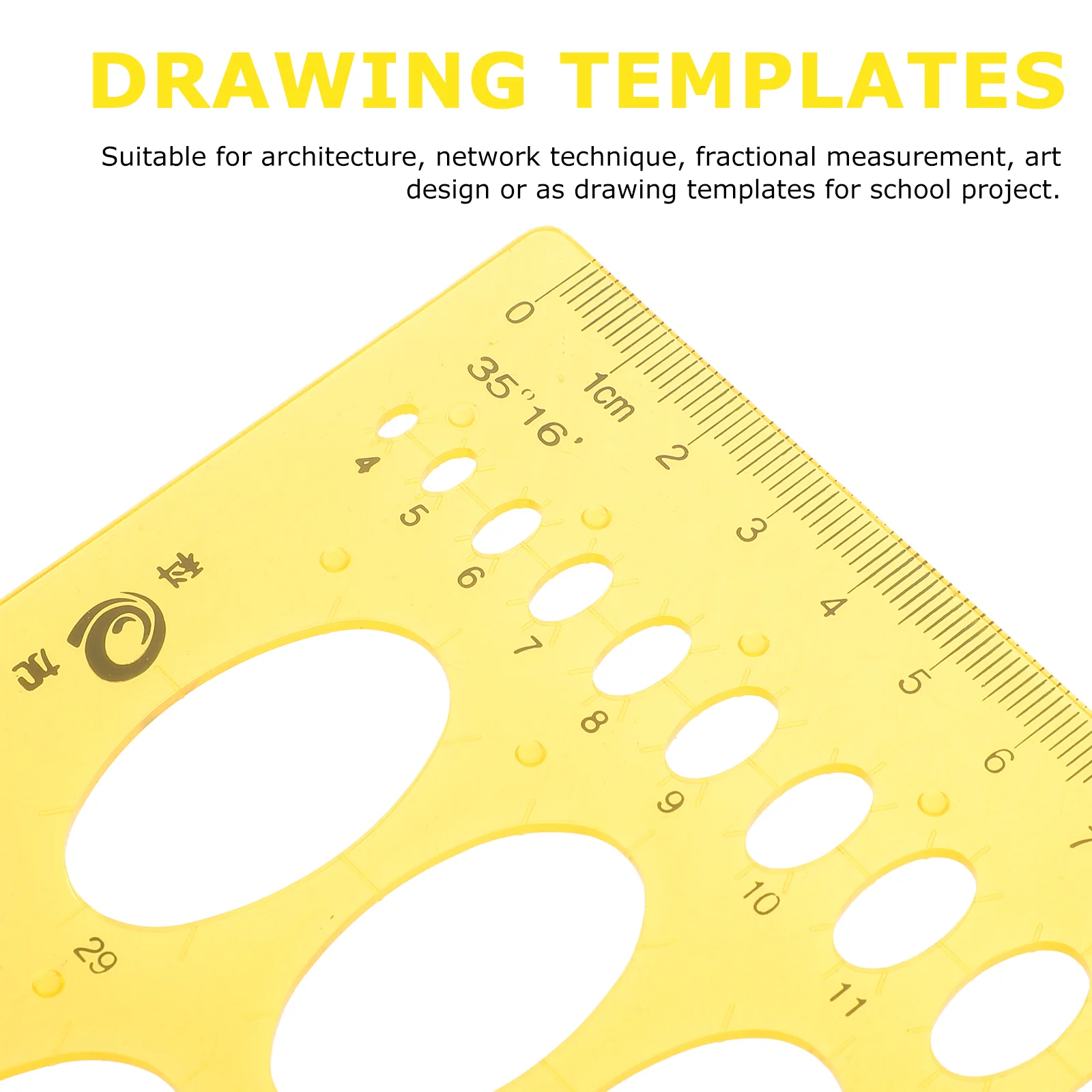 Drawing Template Ruler Rules with Templates Architecture Measuring Tool Ellipse Rulers The Circle Geometric Stencil