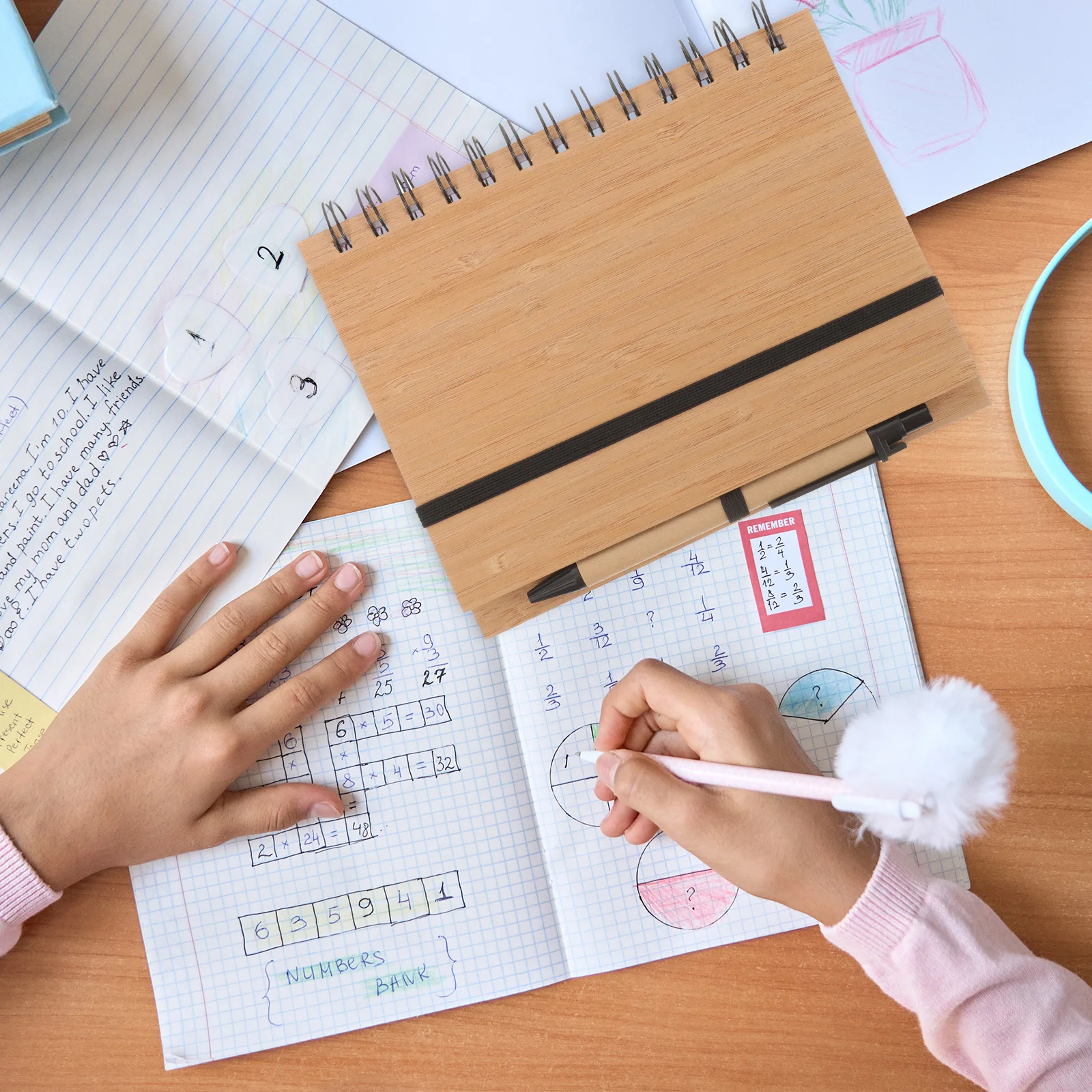 Buku Notebook perencana kompak buku catatan Spiral untuk bekerja bantalan penggunaan sehari-hari buku catatan Mini Aksesori kantor