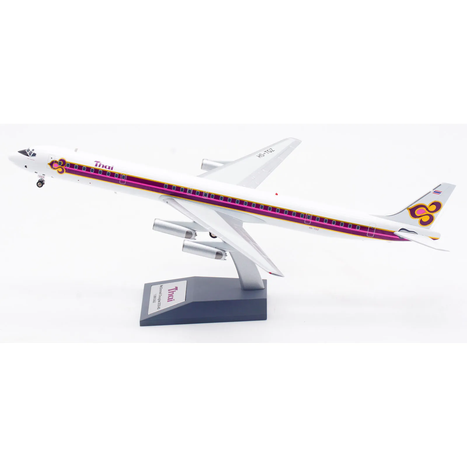 IF863TG1023 Alloy Collectible Plane Gift INFLIGHT 1:200 Thai Airways McDonnell Douglas DC-8-63 Diecast Aircraft Jet Model HS-TGZ