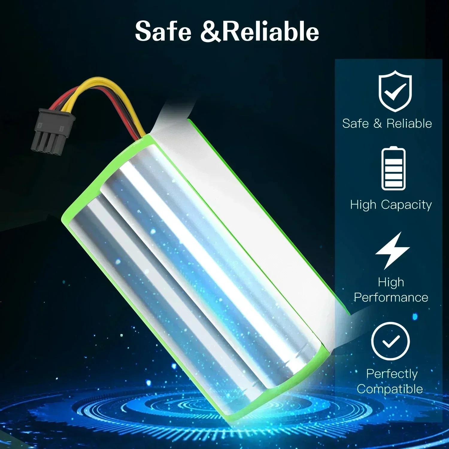2022 new 14.4v 6800mAh Li-Ion Battery for Cecotec Conga 1290 1390 1490 1590 Vacuum Cleaner Genio deluxe 370 gutrend echo 520 image 5