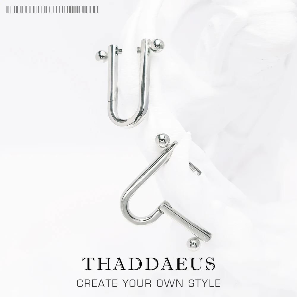 Pendiente de aro bola nueva joyería fina europea para mujeres hombres regalo clásico en plata esterlina 925 pura