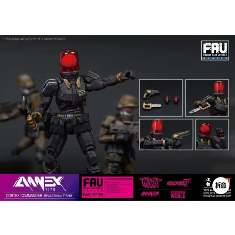 

В наличии Кислотная дождевая война ANNEX 2179 FAV-H11B Командир Кортекса «Трант-Тран», подвижная модель солдата, экшн-фигурка, игрушка в подарок