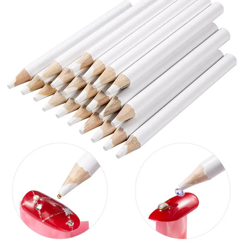 500Pcs Nail Drill Pencil Short Nail Drill Crayon Pencil Comes With Sticky Stick Drill Jewelry Suitable For Nail Drill Tool