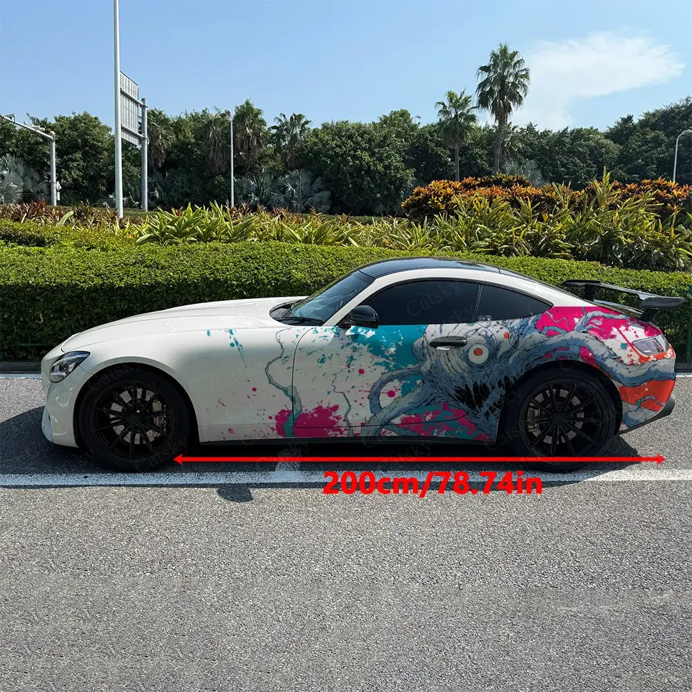 2pcs Tentacle Alien Horror, Durable, Fade-resistant, Enhance Vehicle Aesthetics With Bold Artistic Design Car Vinyl Wraps