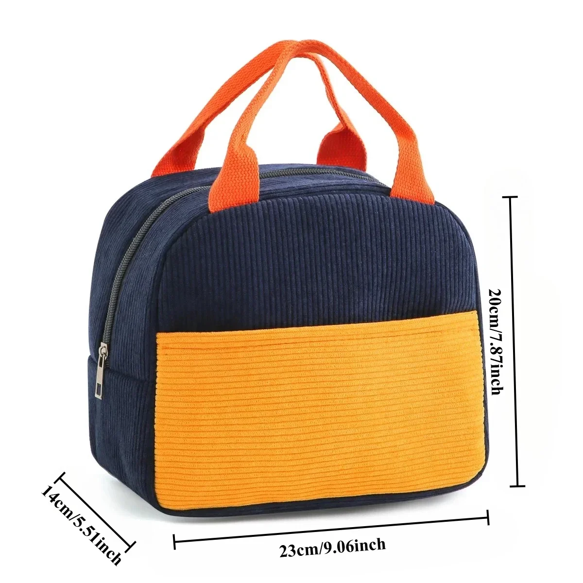 المطرزة اسم سروال قصير حقيبة الغداء سميكة مقاوم للماء معزول مقسمة حقيبة شخصية صغيرة الطازجة نمط كيس طعام حراري