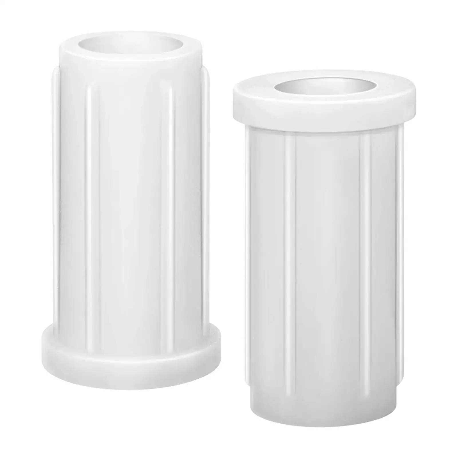 Boat Seat Mount Support Pedestal Base White Nylon Bushing Skin Replacement for 3 4 in Pin Marine Seats Smooth Rotate