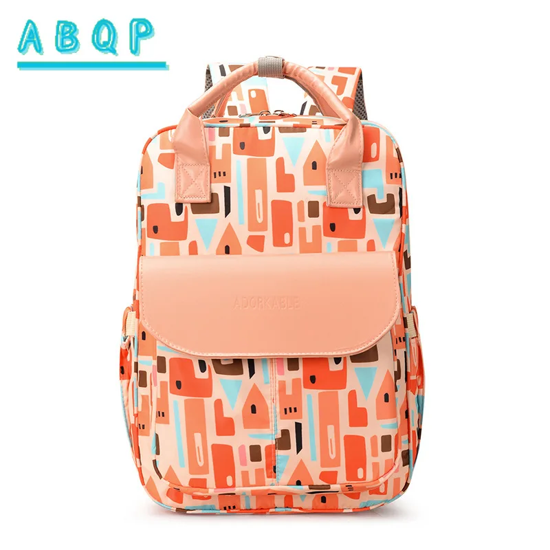 New Diaper Bag Backpack Large Capacity Fashion Baby Diaper Bag Backpack Cartoon Multifunctional Baby Products Storage Backpack