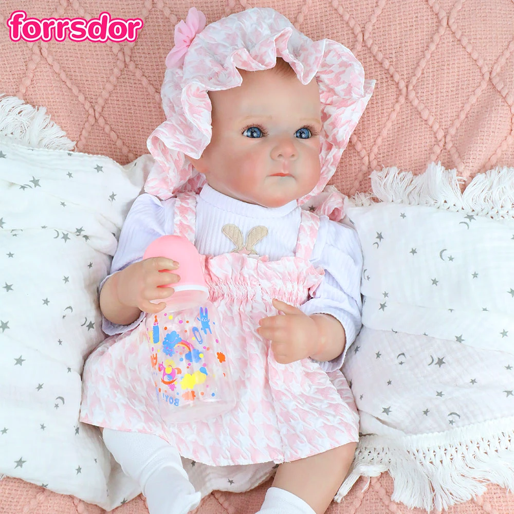 

48CM Bettie Reborn Baby Newborn Doll Full Body Vinyl Newborn Baby Girls Lifelike Soft Touch Feeling for Kid's Christmas Gifts