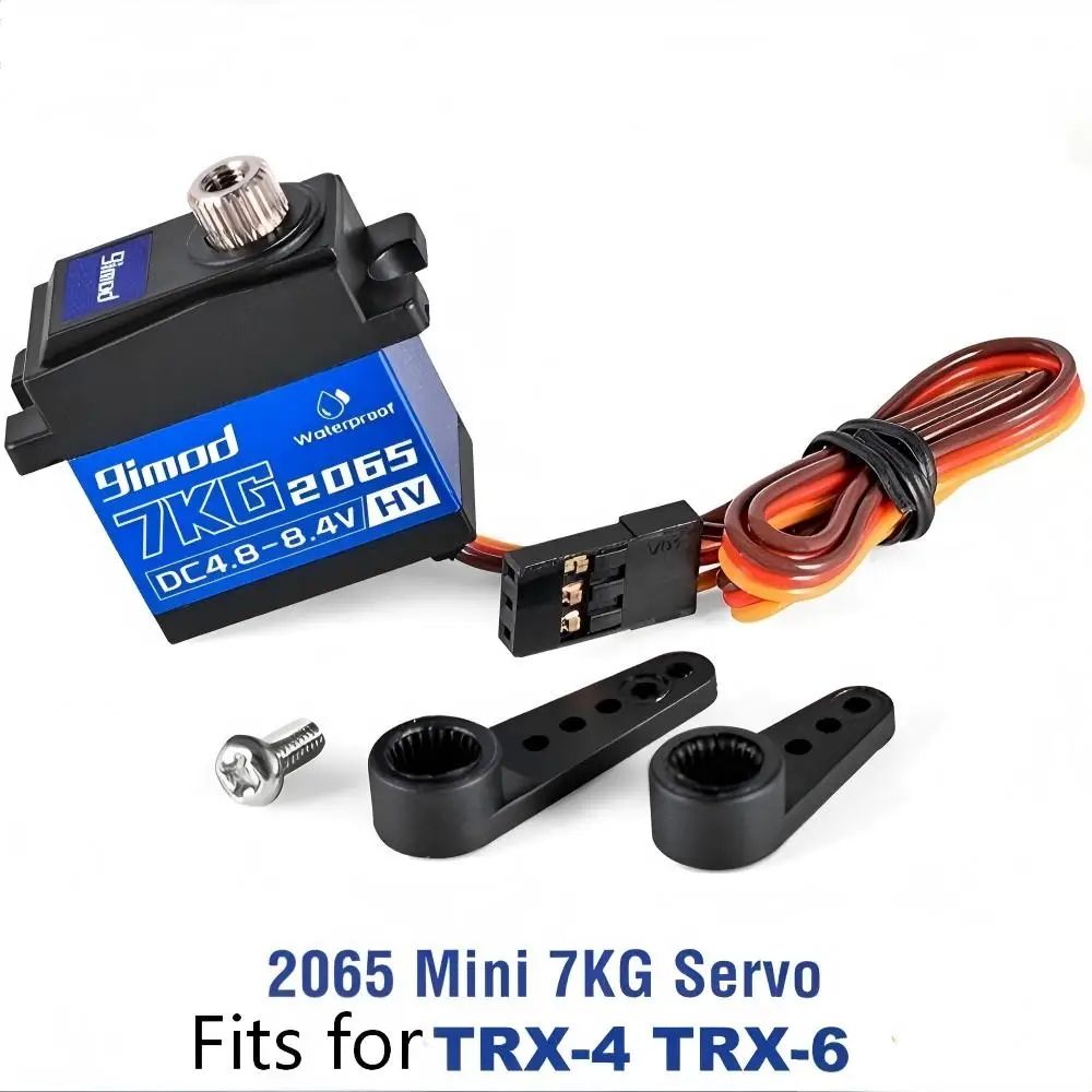 

2065 7kg Waterproof Servo High-Tension Metal Gears Differential Shift Servo Compatible with TRX-4 and TRX-6 Models