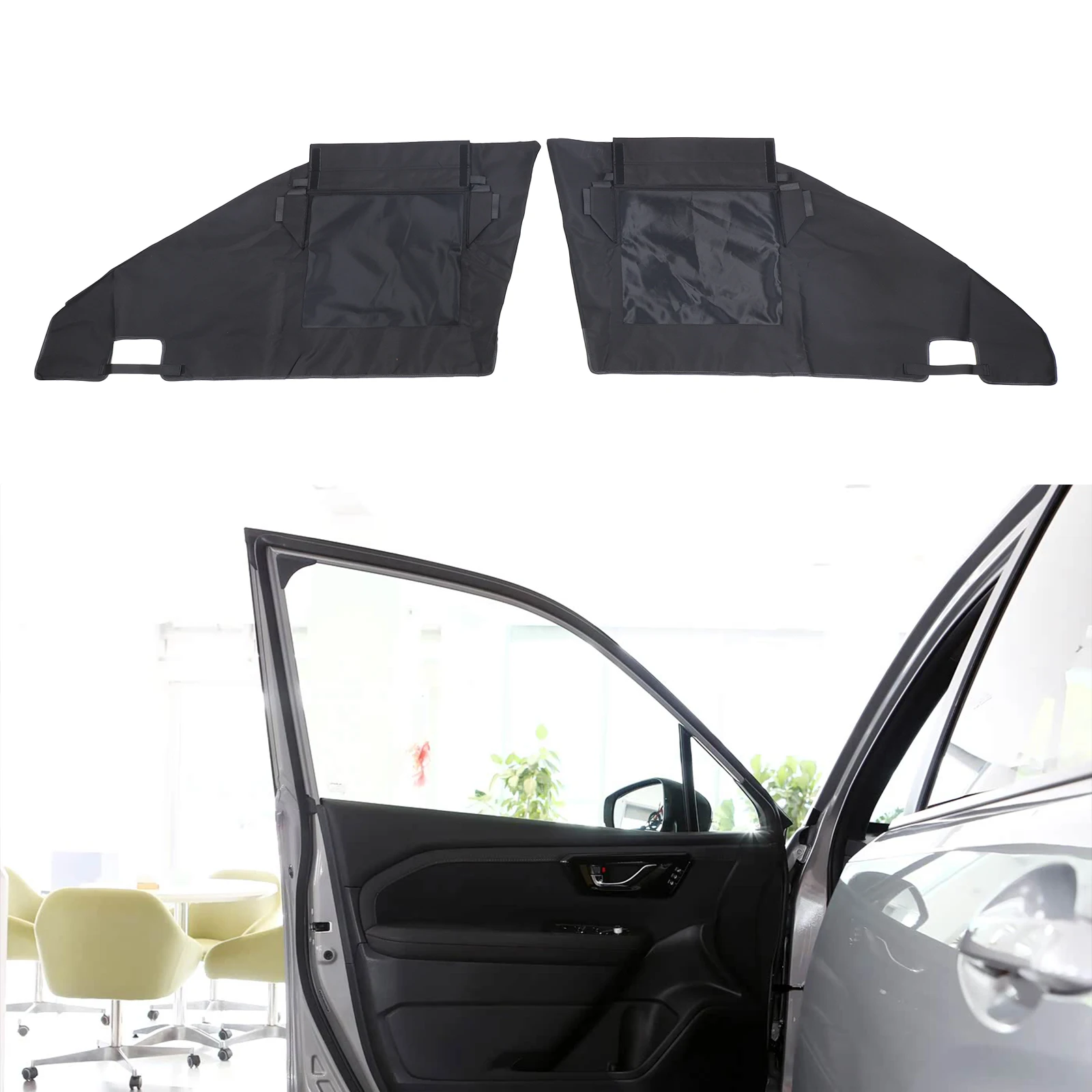 For Subaru Forester 2025-2026 Car Front Rear Door Window Sunshade Net Insect Prevention Net Removable Cover Accessories