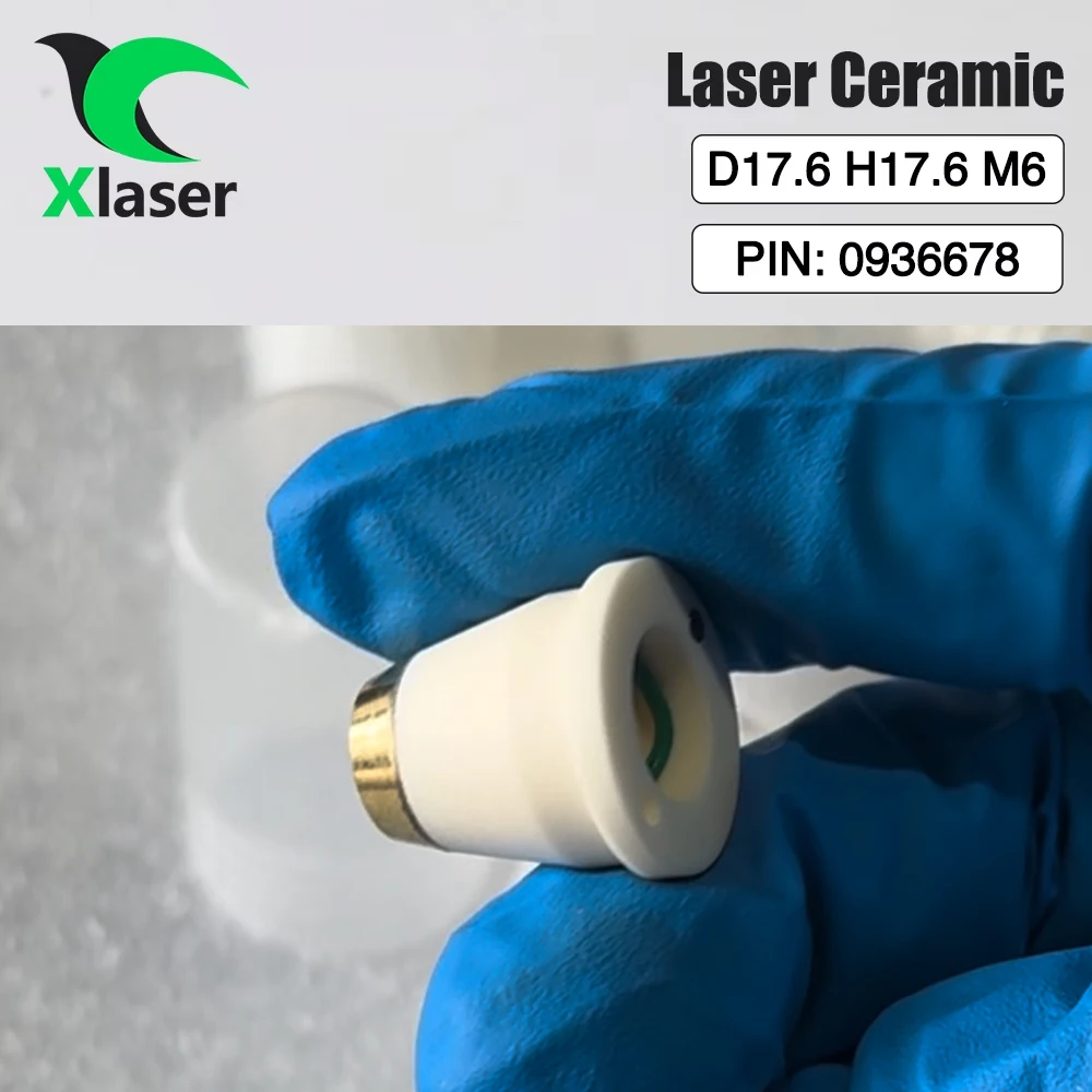 XLaser  Fiber Laser Ceramic Nozzles Holder H17.6 M6 3D OEM Model 0936678 Compatible For Fiber Laser Cutting Machine 936678