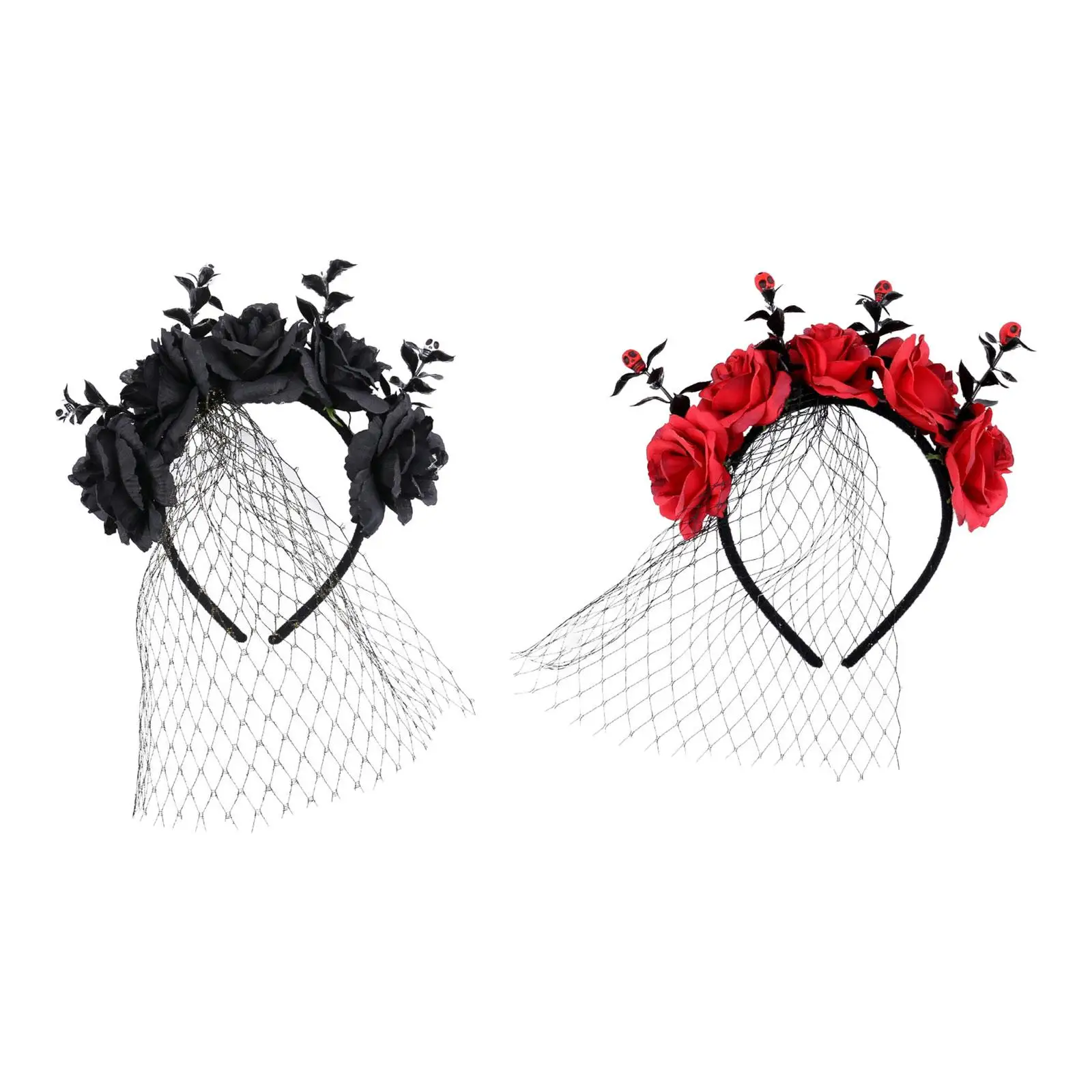 Halloween Flower Headband Headwear for Carnival Fancy Dress Performance