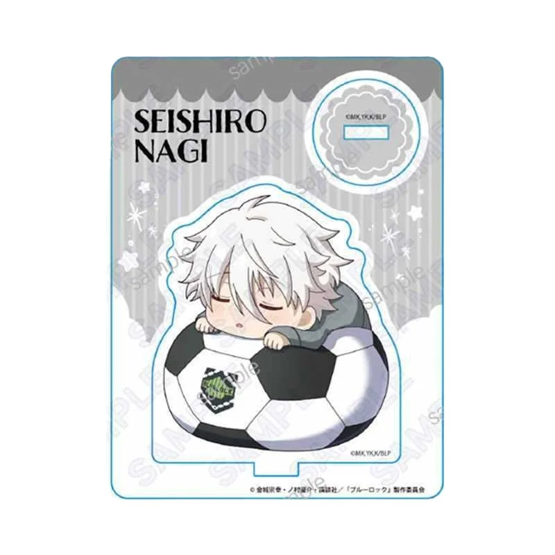

BLUE LOCK Anime Cartoon Acrylic Stand Action Fingures 8cm Standing Isagi Yoichi Sprawled Kawaii Toys Figurine Desk Room ornament