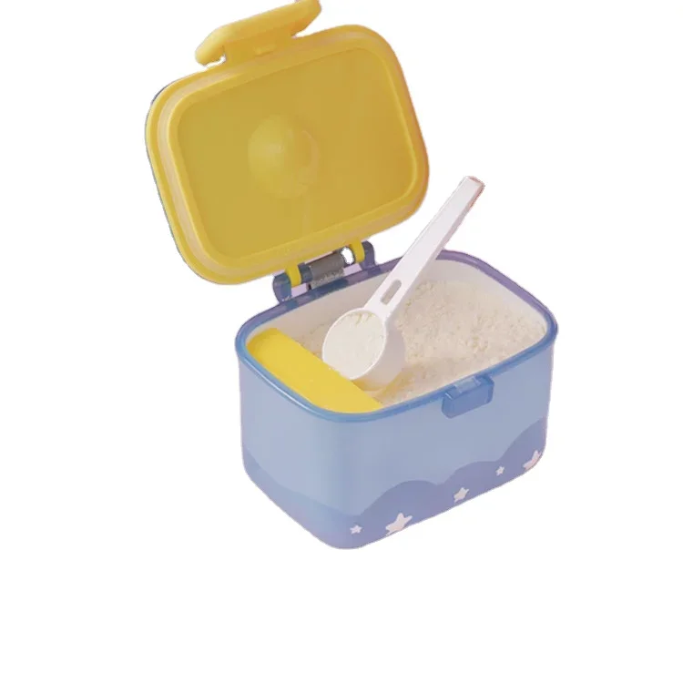 Airtight travel milk powder container  infant formula milk baby food  milk powder dispenser with spoon baby product form China