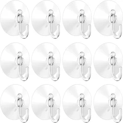 10PCS Suction Cup Hooks Strong Suction Cup Holder with Plastic Hooks For Glass Window Home Kitchen Bathroom Wall Hook Hanger