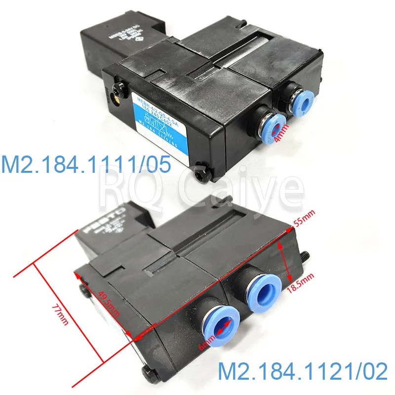 

Новый электромагнитный клапан MEBH-4/2-QS-4-SA M2.184.1121 или M2.184.1111 для запасных частей для офсетного принтера Heidelberg SM102 SM52 SM74
