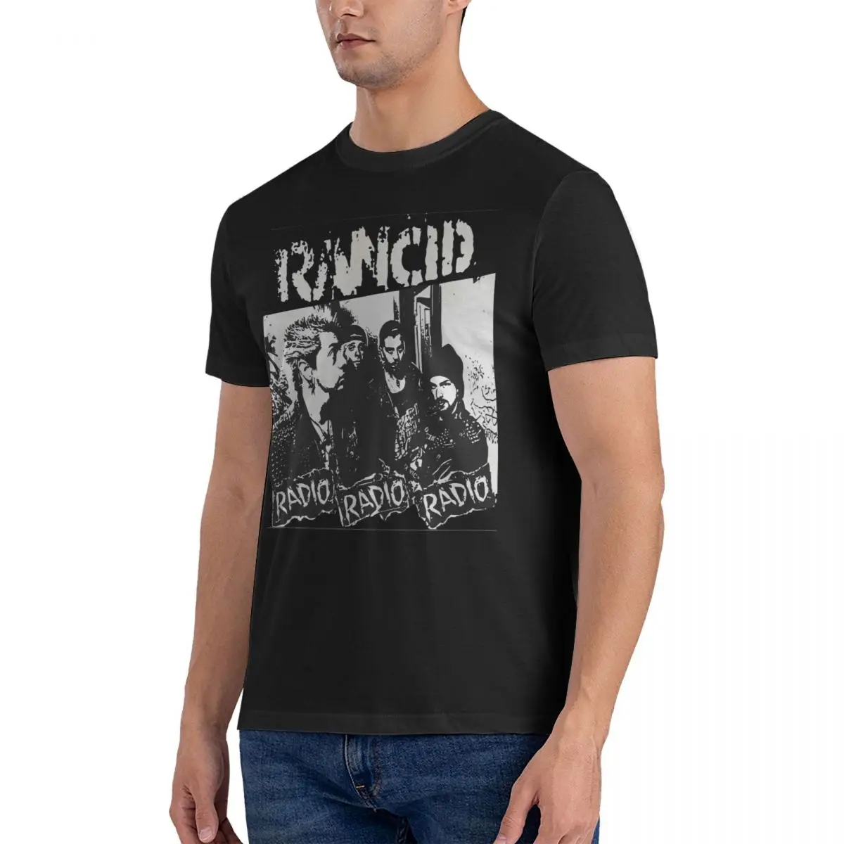 Men's T-Shirt SINGER Funny Cotton Tee Shirt Short Sleeve Rancid T Shirt Crewneck Tops Gift Idea